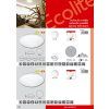 101541 4 led stropni svitidlo 7w denni bila ip44 s cidlem 360