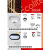 101916 1 bile led venkovni nastenne osvetleni s cidlem 10w denni bila ip44