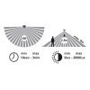 101916 4 bile led venkovni nastenne osvetleni s cidlem 10w denni bila ip44