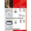 101916 6 bile led venkovni nastenne osvetleni s cidlem 10w denni bila ip44