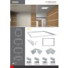 Hliníkový rámeček k panelu 300x1200 LED-G4/B-45