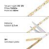 102399 10 led pasek vnitrni 9 6w m extra tepla 12v