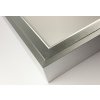 Stříbrný LED panel s rámečkem 600x600mm 45W denní bílá 6000lm