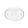 125370 3 bile led venkovni nastenne svitidlo 15w s cidlem lora denni bila