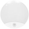 125370 5 bile led venkovni nastenne svitidlo 15w s cidlem lora denni bila