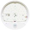 125370 6 bile led venkovni nastenne svitidlo 15w s cidlem lora denni bila