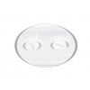 125370 9 bile led venkovni nastenne svitidlo 15w s cidlem lora denni bila