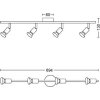 LED Limbali svítidlo bodove nikl 35304/17/E7 4x5W 50304/17/E7 Massive