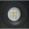 154731 4 cerny led reflektor 2x10w studena bila