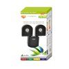 154731 7 cerny led reflektor 2x10w studena bila