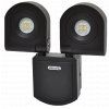 154731 cerny led reflektor 2x10w studena bila