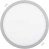 Stmívatelný stříbrný kruhový vestavný LED panel 400mm 36W denní bílá