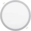 stříbrný kruhový vestavný LED panel 400mm (Barva světla Denní bílá, Stmívatelnost Stmívatelný, Výkon 36W)