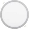 Stmívatelný stříbrný kruhový vestavný LED panel 500mm 36W studená bílá