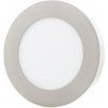 Chromový kruhový přisazený LED panel 166mm (Barva světla Teplá bílá, Výkon 12W)