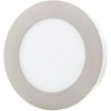 Chromový kruhový přisazený LED panel 166mm (Barva světla Teplá bílá, Výkon 12W)