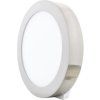 Chromový kruhový přisazený LED panel 225mm (Barva světla Teplá bílá, Výkon 18W)