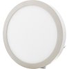 Chromový kruhový přisazený LED panel 300mm (Barva světla Teplá bílá, Výkon 25W)