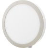 Chromový kruhový přisazený LED panel 300mm (Barva světla Teplá bílá, Výkon 25W)
