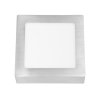 Chromový přisazený LED panel 166x166mm (Barva světla Teplá bílá, Výkon 12W)