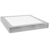 Chromový přisazený LED panel 166x166mm (Barva světla Teplá bílá, Výkon 12W)