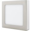 Chromový přisazený LED panel 166x166mm (Barva světla Teplá bílá, Výkon 12W)