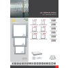 Chromový přisazený LED panel 225x225mm (Barva světla Teplá bílá, Výkon 18W)
