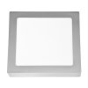 Chromový přisazený LED panel 225x225mm (Barva světla Teplá bílá, Výkon 18W)