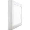 Chromový přisazený LED panel 225x225mm (Barva světla Teplá bílá, Výkon 18W)