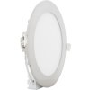 Chromový kruhový vestavný LED panel 166mm (Barva světla Teplá bílá, Výkon 12W)