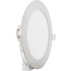 Chromový kruhový vestavný LED panel 166mm (Barva světla Teplá bílá, Výkon 12W)