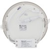 Chromový kruhový vestavný LED panel 166mm (Barva světla Teplá bílá, Výkon 12W)