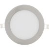 Chromový kruhový vestavný LED panel 166mm (Barva světla Teplá bílá, Výkon 12W)