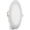 Chromový kruhový vestavný LED panel 166mm (Barva světla Denní bílá, Výkon 12W)