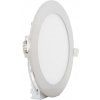 Chromový kruhový vestavný LED panel 166mm (Barva světla Denní bílá, Výkon 12W)
