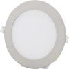 Chromový kruhový vestavný LED panel 166mm (Barva světla Denní bílá, Výkon 12W)