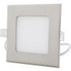 Chromový vestavný LED panel 120x120mm (Barva světla Teplá bílá, Výkon 6W)