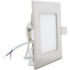 Chromový vestavný LED panel 120x120mm (Barva světla Teplá bílá, Výkon 6W)