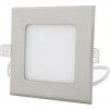 Chromový vestavný LED panel 120x120mm (Barva světla Teplá bílá, Výkon 6W)