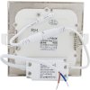 Chromový vestavný LED panel 120x120mm (Barva světla Teplá bílá, Výkon 6W)