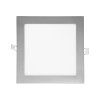Chromový vestavný LED panel 166x166mm (Barva světla Teplá bílá, Výkon 12W)