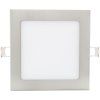 Chromový vestavný LED panel 166x166mm (Barva světla Teplá bílá, Výkon 12W)