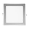 Chromový vestavný LED panel 225x225mm (Barva světla Teplá bílá, Výkon 18W)