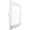 Chromový vestavný LED panel 225x225mm (Barva světla Teplá bílá, Výkon 18W)