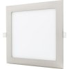 Chromový vestavný LED panel 225x225mm (Barva světla Teplá bílá, Výkon 18W)