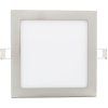 Chromový vestavný LED panel 225x225mm (Barva světla Teplá bílá, Výkon 18W)