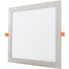 Chromový vestavný LED panel 300x300mm (Barva světla Teplá bílá, Výkon 25W)