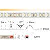 LED páska teplá bílá (Napětí 12V DC, Stupeň krytí IP20 - vnitřní, Výkon 12W/m)