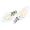 170459 led zarovka e14 dimf4w c35 filament tepla bila