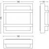 170747 10 led nastenne svetlo venkovni petronia 17394 93 p3 antracitove 4000k 12w denni bila